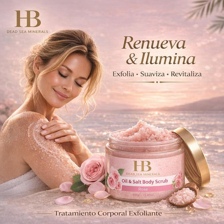 Health & Beauty Totes Meer Mineralien Aromatische Anti Aging Körper peeling Rose 350ml