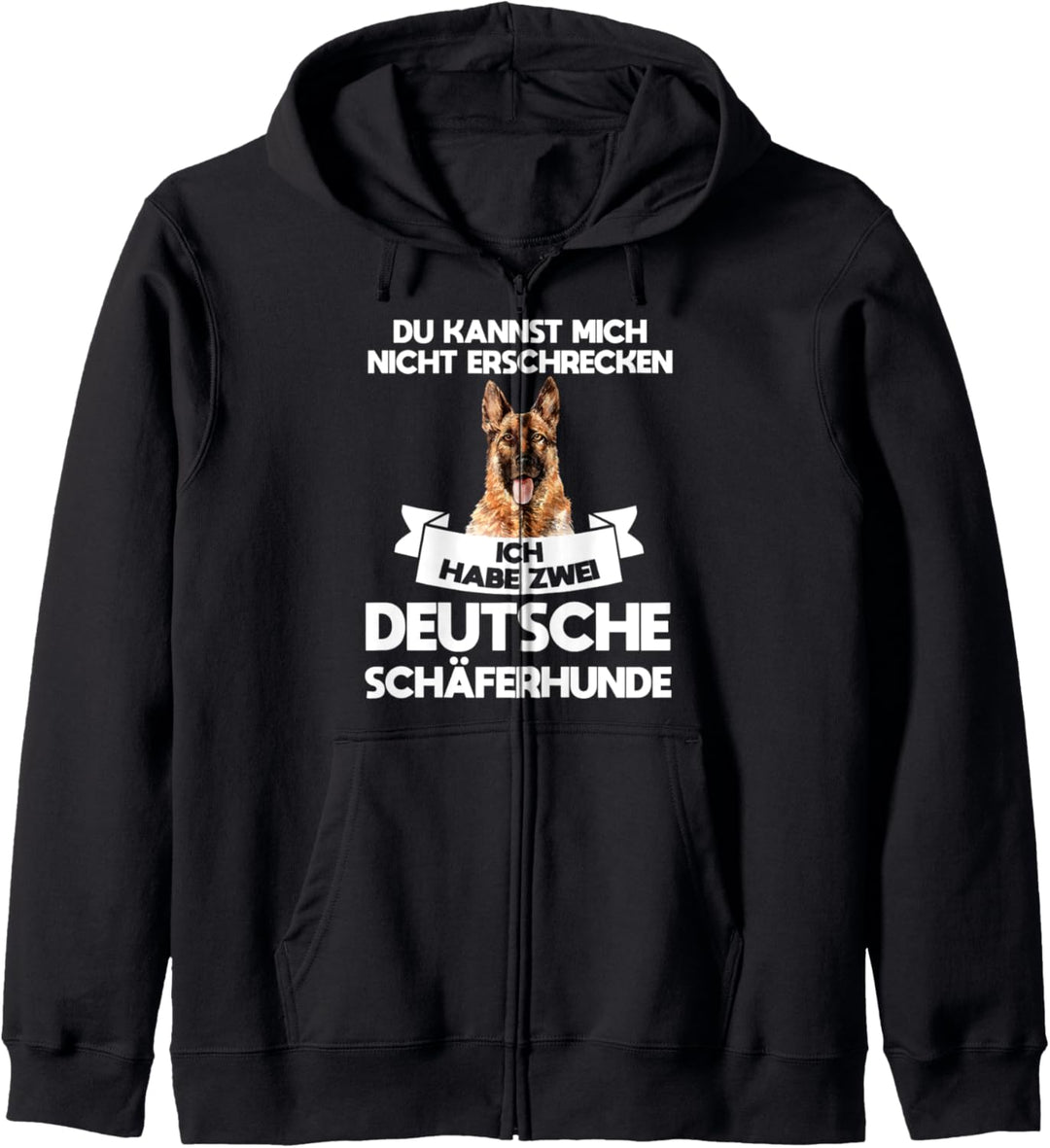 Zwei Deutsche Schäferhunde Deutscher Schäferhund Hund Kapuzenjacke