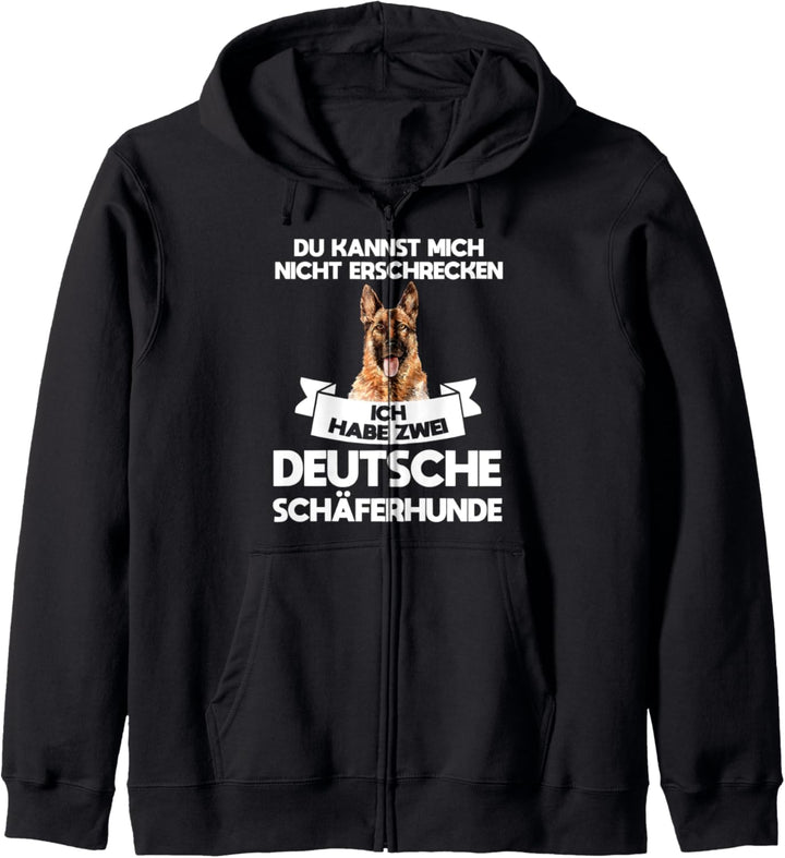 Zwei Deutsche Schäferhunde Deutscher Schäferhund Hund Kapuzenjacke