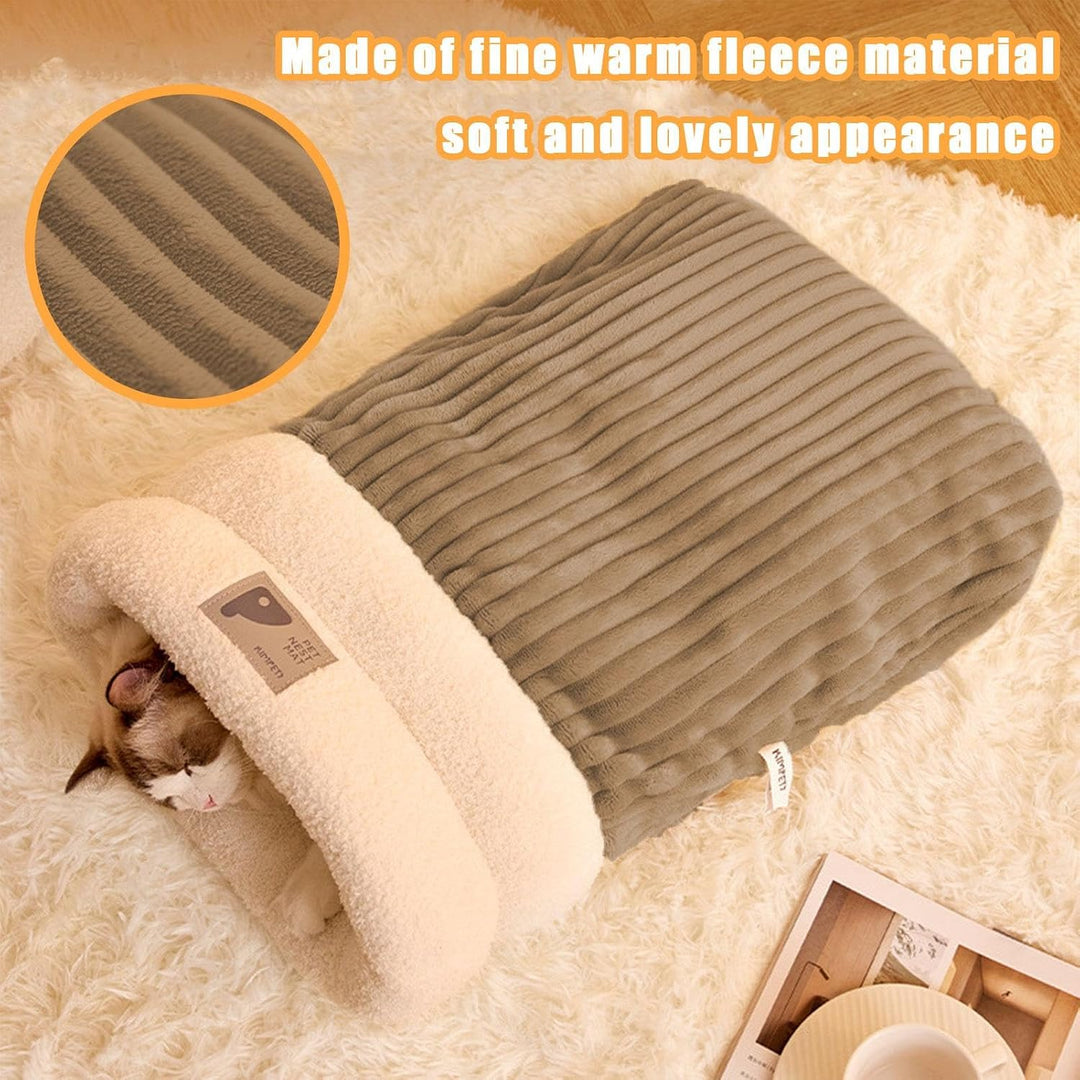 Katzenschlafsack - Katzen Schlafsack | Cat Sleeping Bag | Warmer Katzenschlafsack Für Winter | 360°