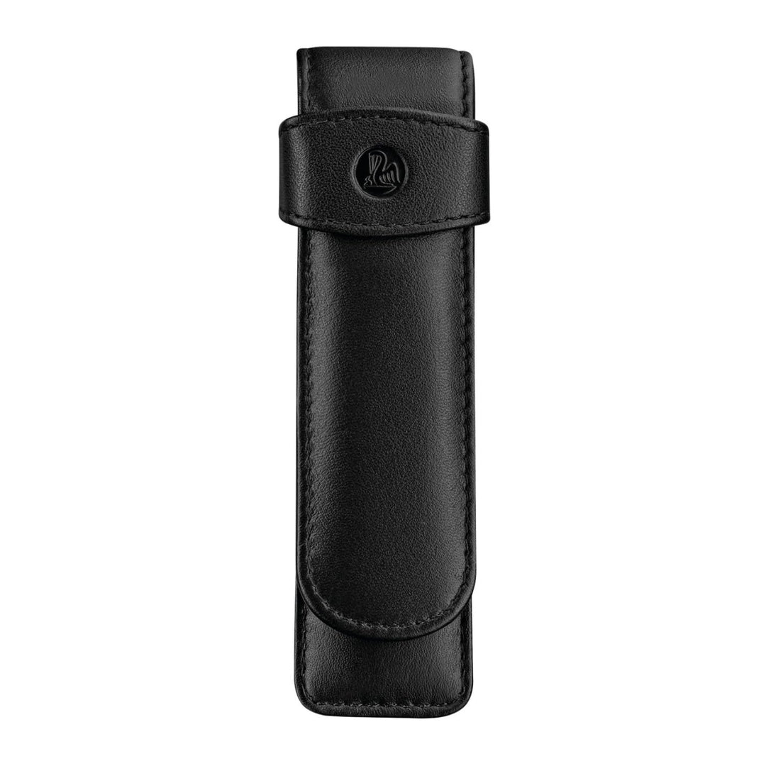 Pelikan 923417 Schreibgeräte-Etui Leder TG 21 Stiftablagen, 1 Stück TG21 Schwarz, TG21 Schwarz