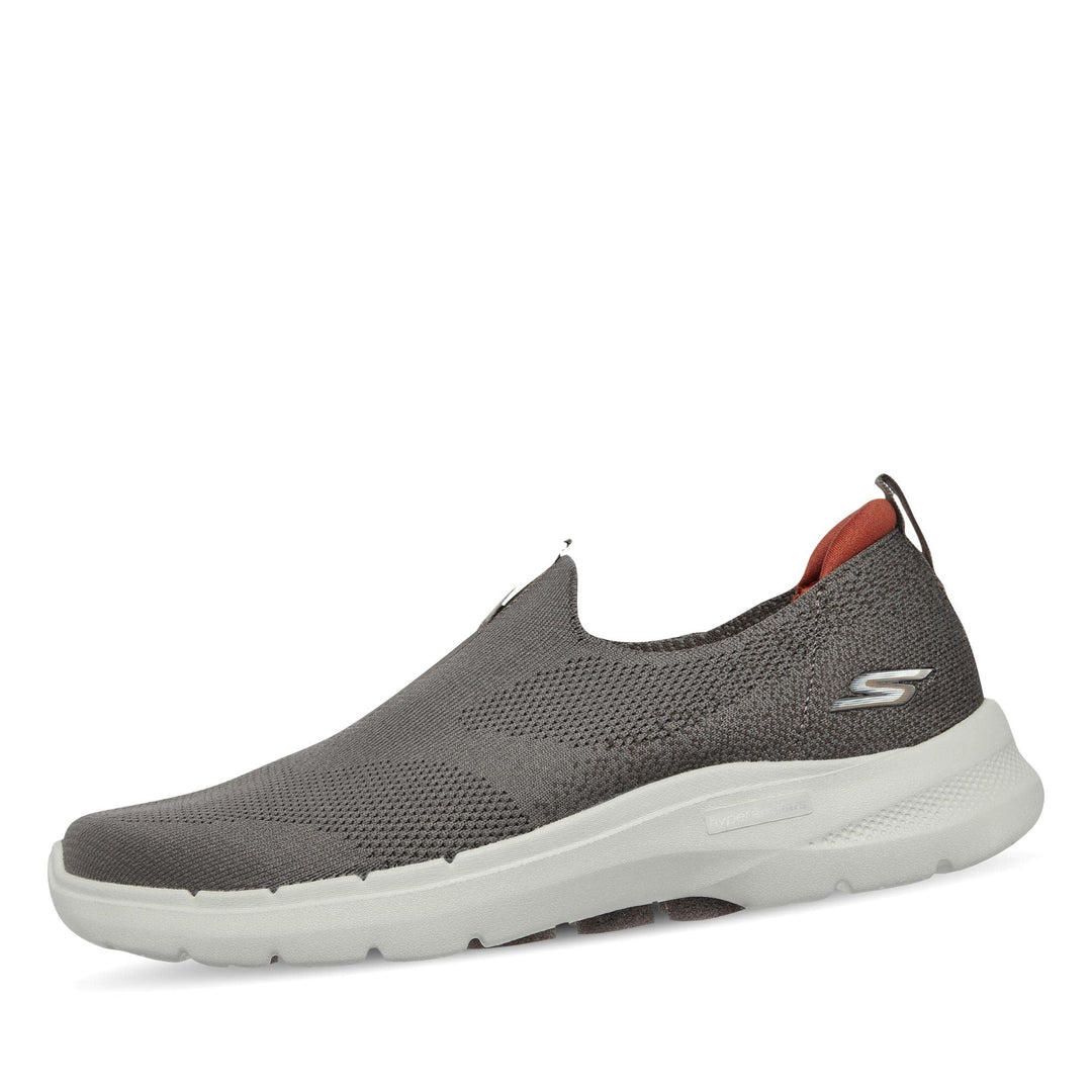 Skechers Herren Go Walk 6 Sneaker 42 EU Taupe Textile, 42 EU Taupe Textile