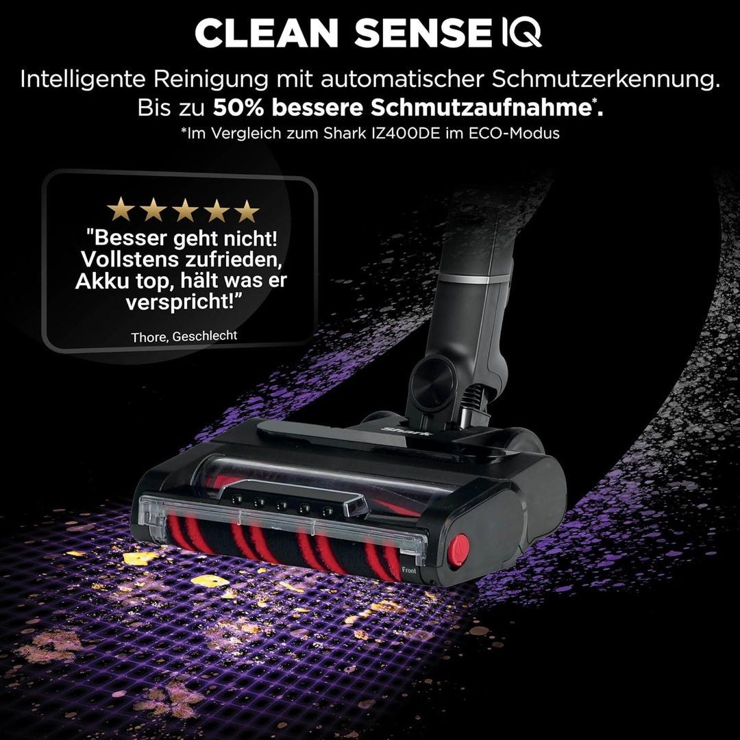 Shark Stratos kabelloser Akku-Staubsauger, PowerFins Plus, 120 Min Laufzeit, Anti-Hair-Wrap- & Clean