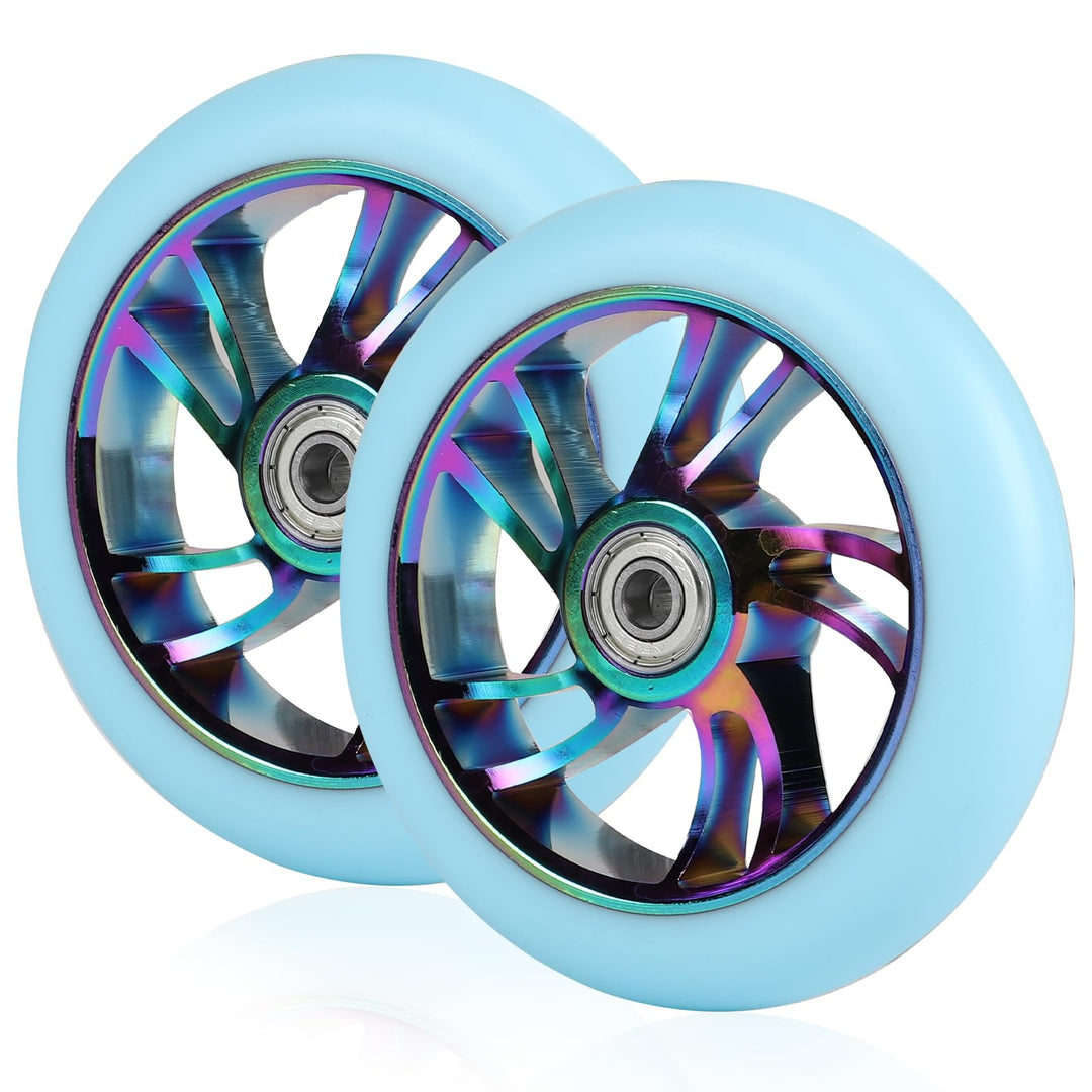 DBREAKS Stunt Scooter Ersatzrad 120mm mit ABEC 9 Kugellagern, Härtegrad 88A für Roller aller Art (Bl