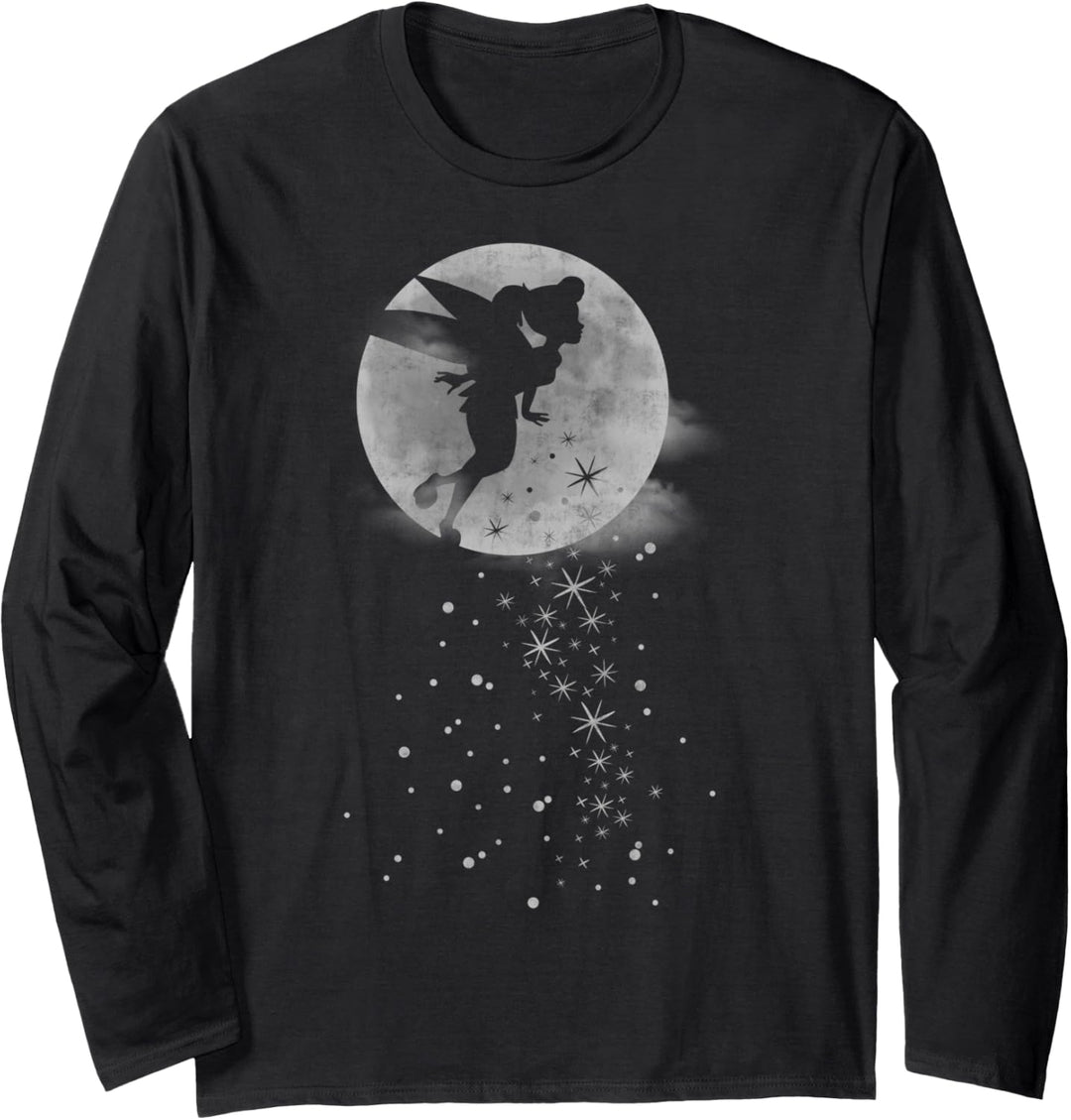 Disney Peter Pan Tinker Bell Moonlight Silhouette Langarmshirt