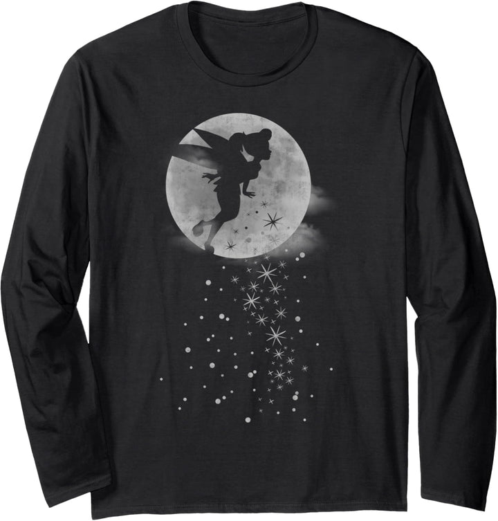 Disney Peter Pan Tinker Bell Moonlight Silhouette Langarmshirt