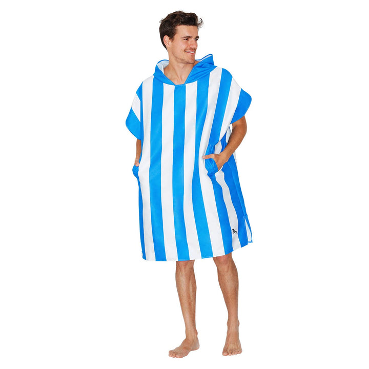 Dock &amp; Bay Poncho für Erwachsene - Kapuzenhandtuch mit tiefen Taschen, Wickeltuch - für Strand &amp; Poo