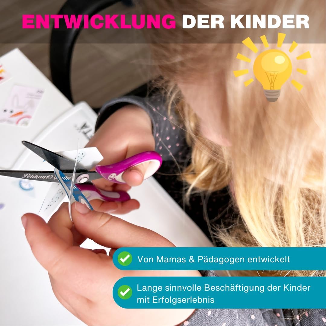 KNETÄ Knete ab 1 Jahr I Party Set I 24x vegane Kinderknete inkl. 3X Bastelkarte Tiermotive I Playdou