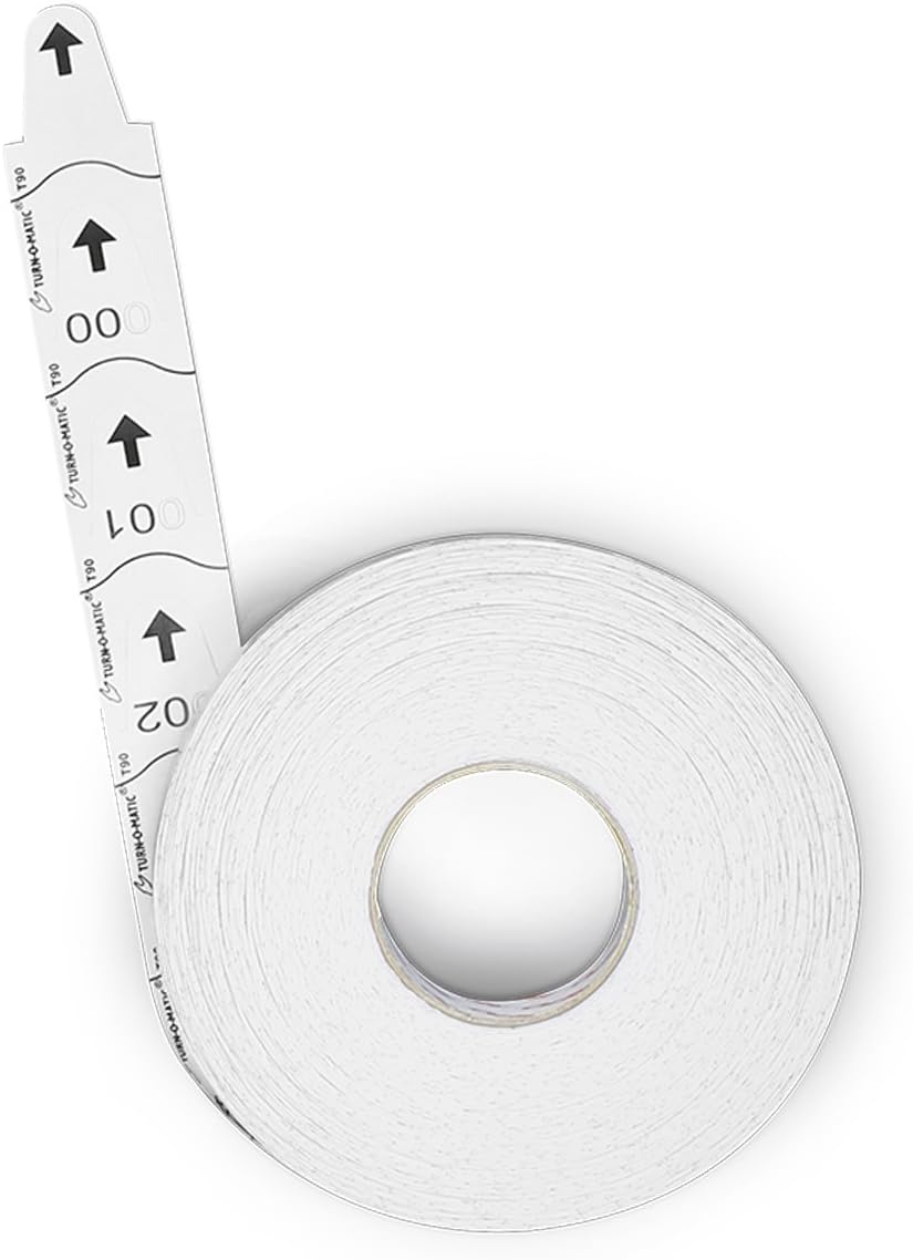 Meto Turn-O-Matic Zubehör, Original Tickets T90 3D mit fortlaufender Nummer, Made in Germany, 6 Roll