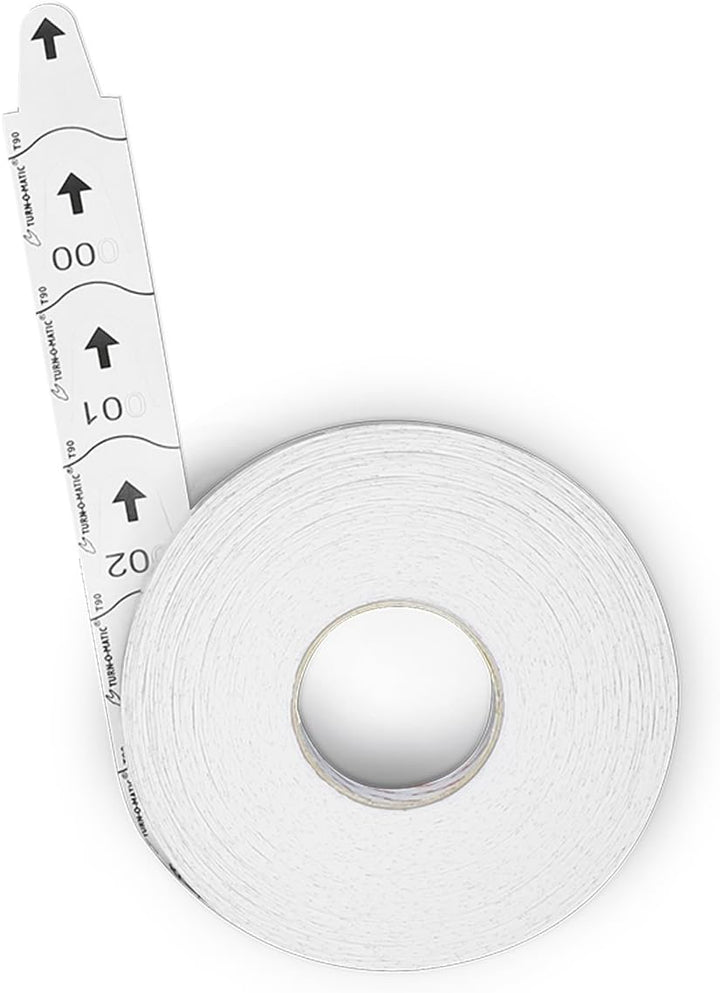 Meto Turn-O-Matic Zubehör, Original Tickets T90 3D mit fortlaufender Nummer, Made in Germany, 6 Roll