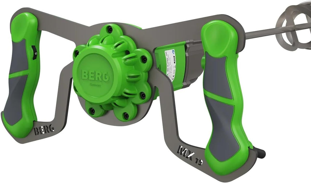 BERG MX 14 Handrührwerk 1400 W I Profi-Rührwerk mit 1-Gang-Getriebe, stufenloser Drehzahl &amp; 5m Kabel