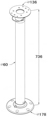 Universal Grillständer/Tischgestell für Magma, Dickinson oder Kuuma, Feste Höhe 74 cm, abnehmbar, Bo