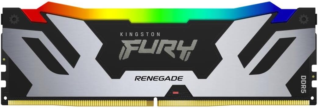 Kingston FURY Renegade Schwarz RGB XMP 96GB 6000MT/s DDR5 CL32 DIMM Desktop Gaming Speicher (Kit mit
