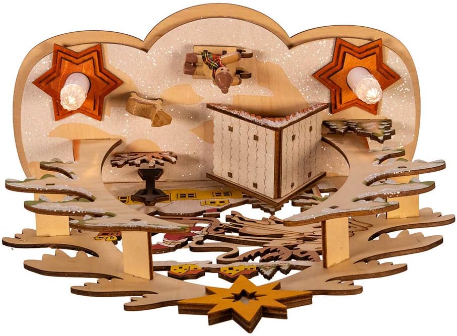 Kurt S. Adler Kurt Adler LED-Dorfhaus, 26 cm, batteriebetrieben, Mehrfarbig