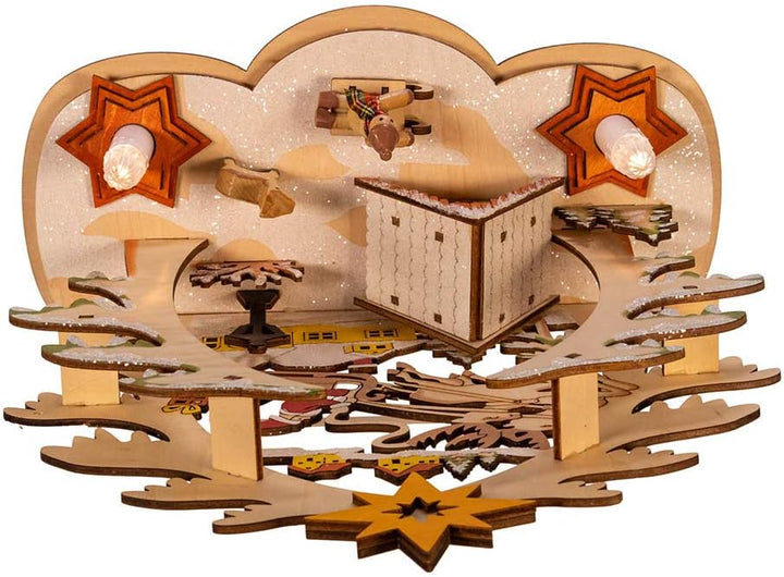 Kurt S. Adler Kurt Adler LED-Dorfhaus, 26 cm, batteriebetrieben, Mehrfarbig