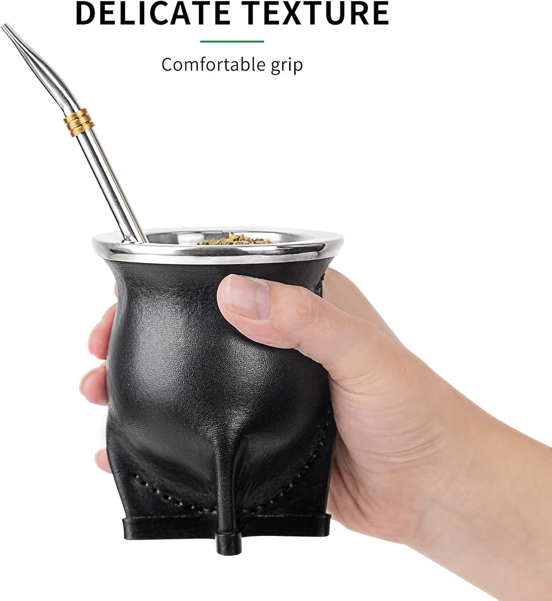 Argentinische Yerba Mate Teetasse mit Keramikfutter Strohhalm Teetasse Eine Bombilla Mate mit Reinig