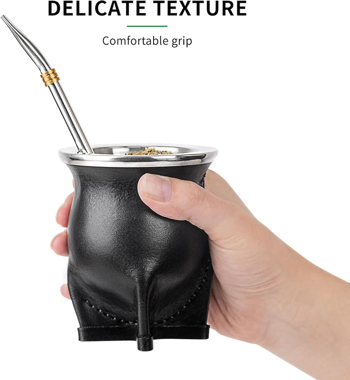 Argentinische Yerba Mate Teetasse mit Keramikfutter Strohhalm Teetasse Eine Bombilla Mate mit Reinig