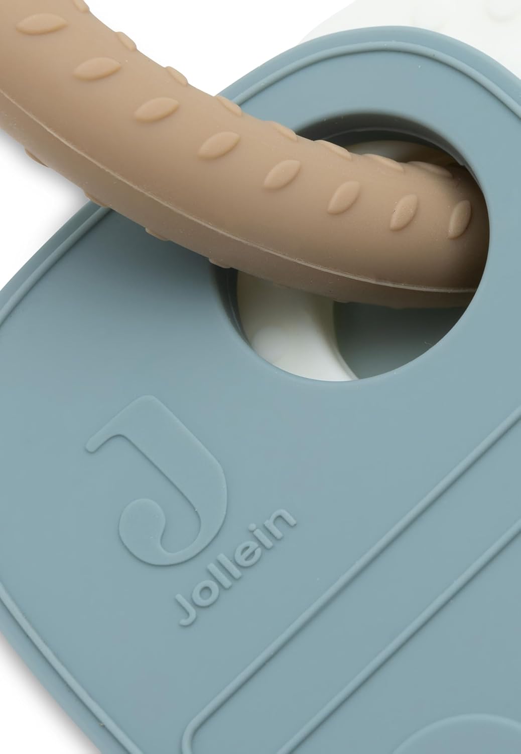 Jollein Beissring Silikon Schlüsselanhänger - On The Go - Baby Greifling - 100% Silikon - Zahnungshi