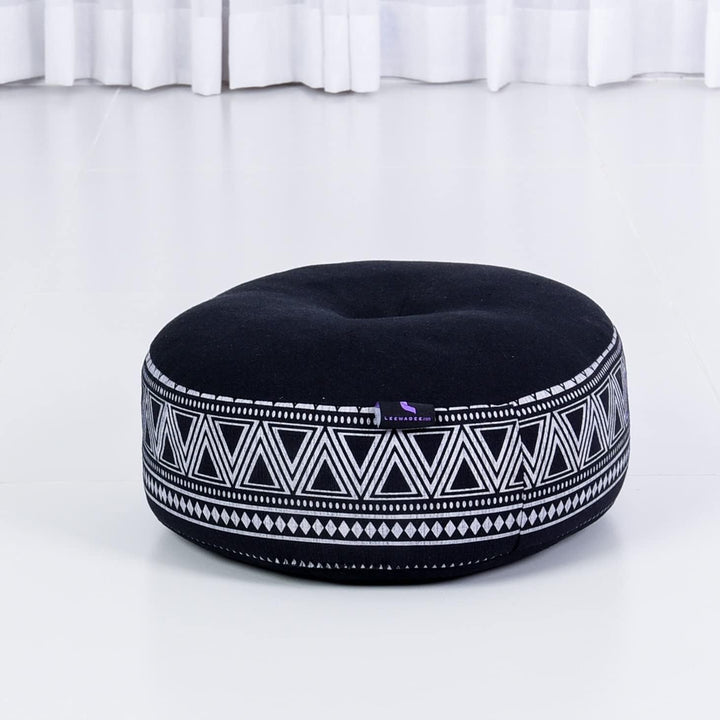 Leewadee Meditationsset Yogaset aus Meditationskissen Zafu und Kleiner rollbarer Sitzmatte Zabuton Ö