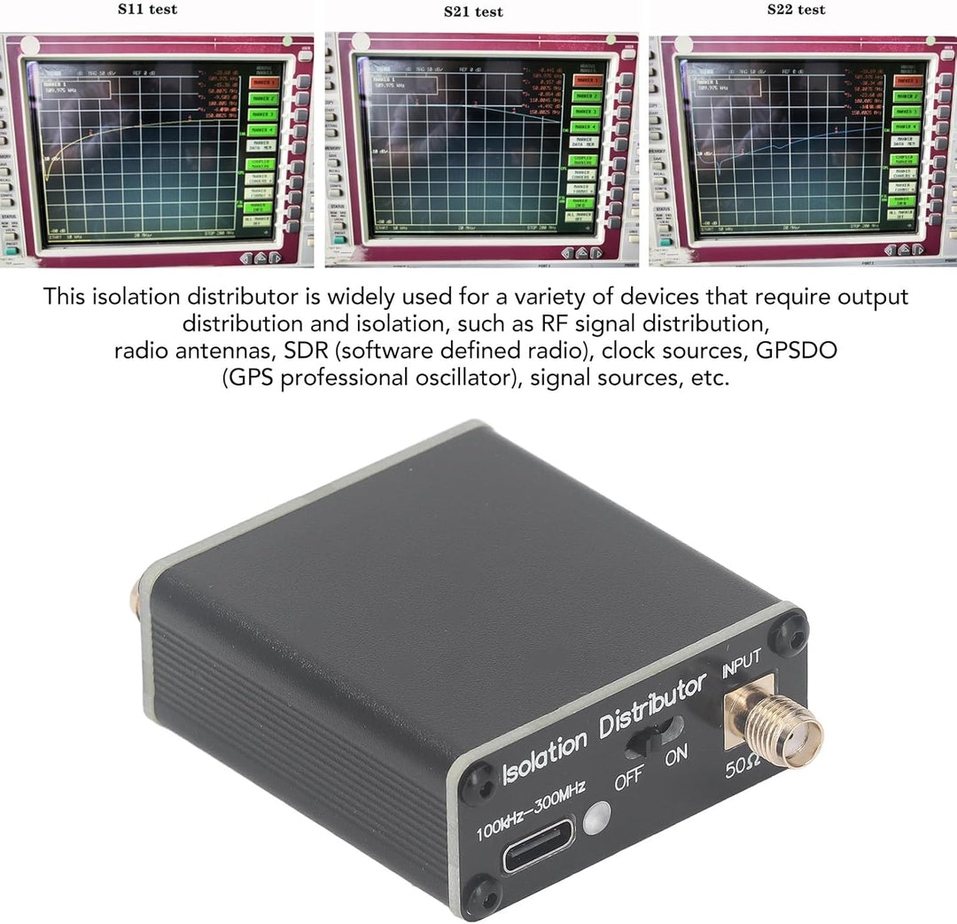Aktiver HF-Isolationsverteiler, Grosser Frequenzbereich, Breitbandverteilung, SDR-GPSDO-Quelle für R