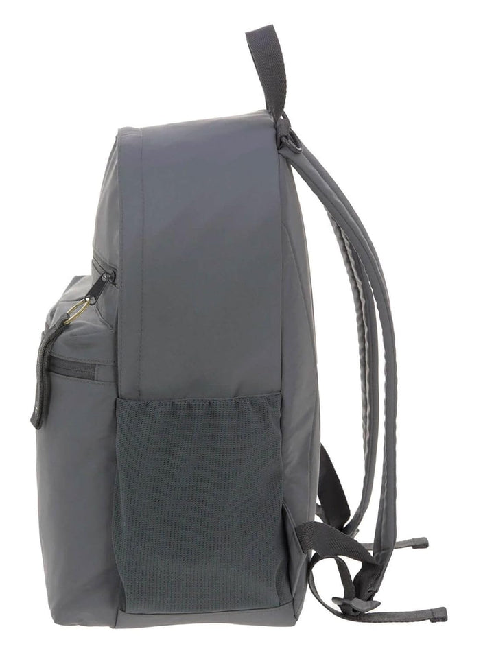 LÄSSIG Baby Wickelrucksack mit Wickelunterlage, Kinderwagenbefestigung/Casual Urban Backpack anthrac