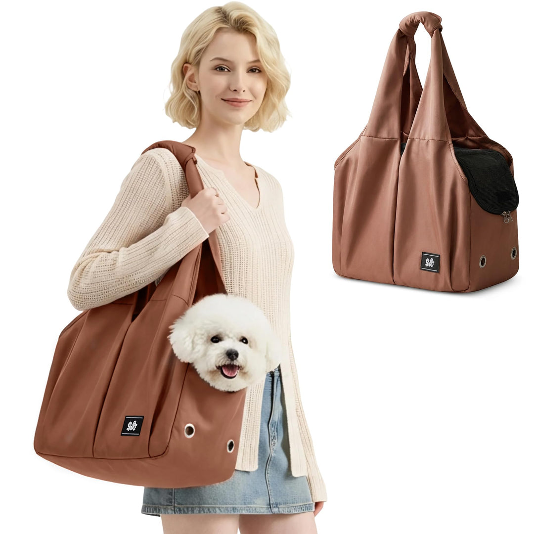 ALLSOPETS Hundetasche Leichte FaltbareTragetasche mit Sicherheitsleine Hände Frei Reisetasche Schult