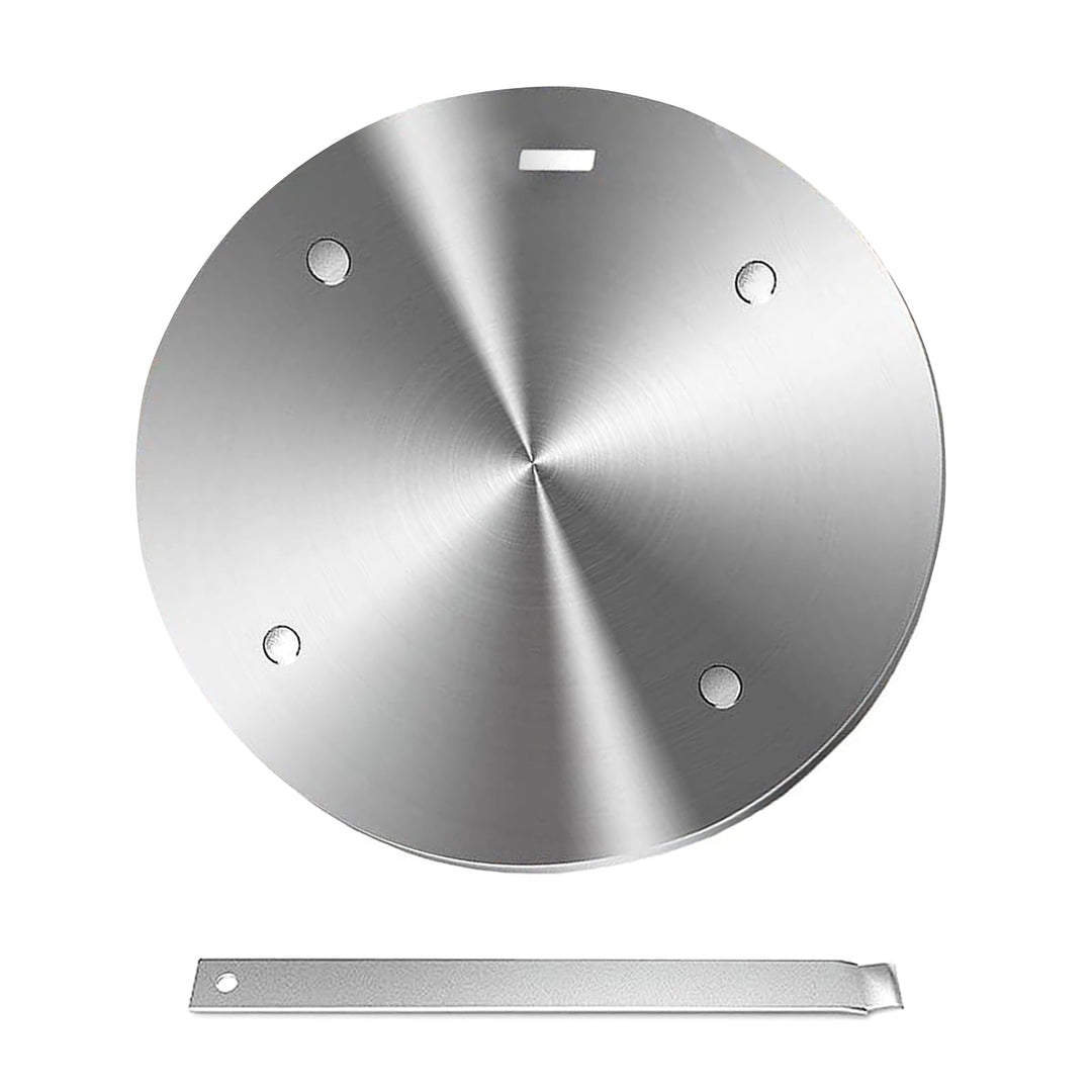 Universal Induktion Adapterplatte Ø 24 cm, Induktionsadapter für Gasherd, Edelstahl Wärme Induktion