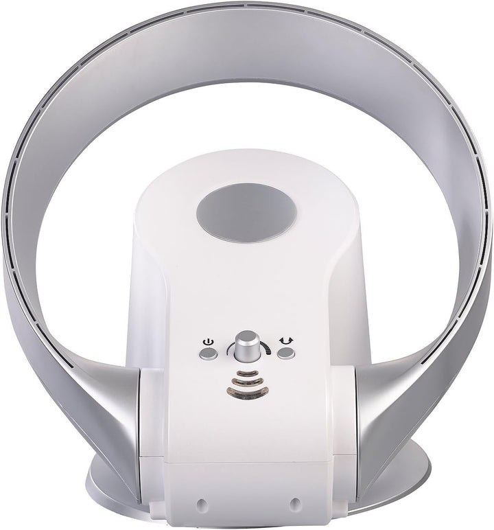 Sichler Haushaltsgeräte Lüfter: Rotorloser 360°-Wand- und Tisch-Ventilator mit Oszillation, 26 Watt