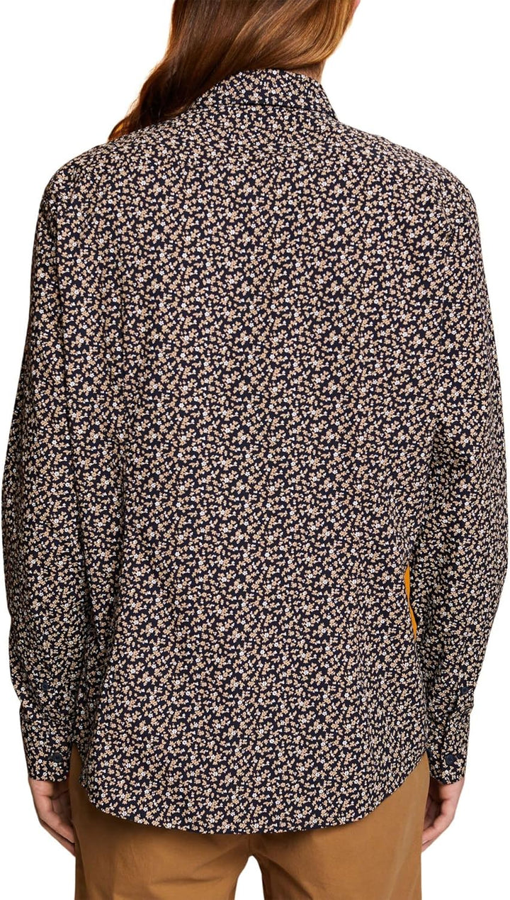 ESPRIT Collection Herren 023eo2f306 Hemd XS 400/Navy, XS 400/Navy