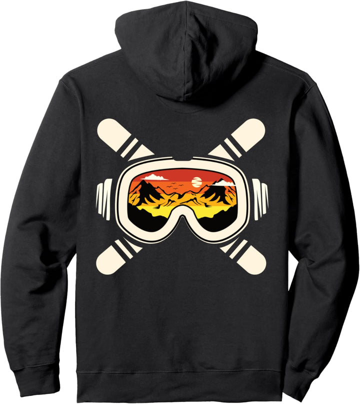 Ski Skibrille Snowboard Wintersport Pullover Hoodie