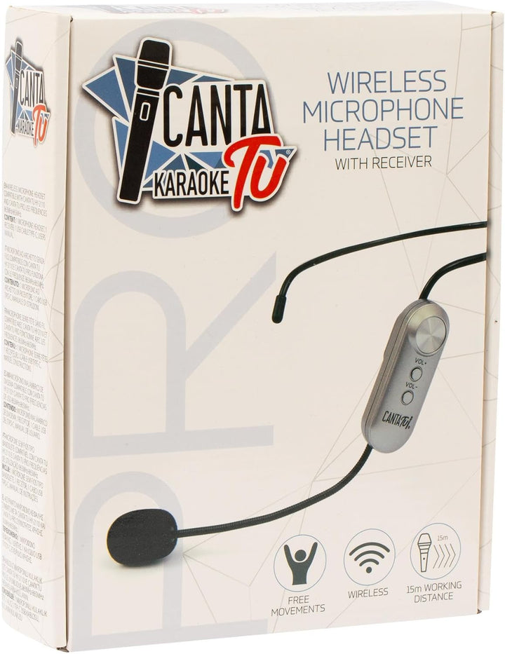 Canta Tu Tu Karaoke-Mikrofon, kabelloses Mikrofon für Karaoke mit Empfänger, ideal für Tänze, 10 m R