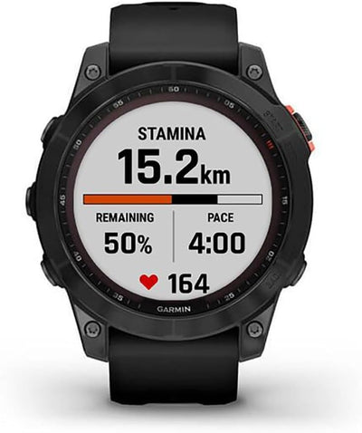 Garmin fenix 7 – GPS-Multisport-Smartwatch mit Farbdisplay und Touch-/Tastenbedienung, TOPO-Karten,