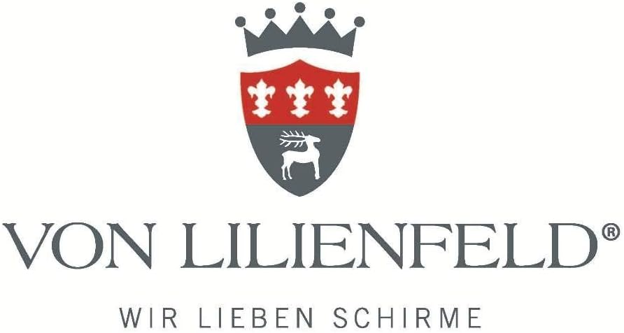 VON LILIENFELD Regenschirm XXL Durchmesser 120 cm Partnerschirm Auf-Automatik Sturmfest Stabil Cleo
