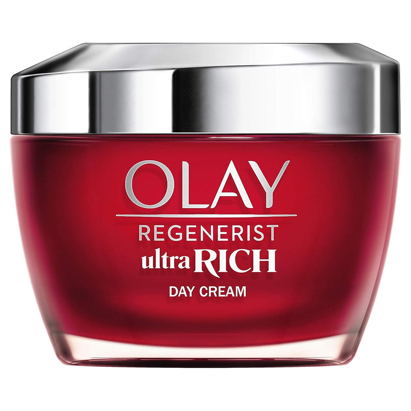 Olay Regenerist Ultra Rich Crema De Día, Textura Rica No Grasa, Con Vitamina B3, Péptidos Y Manteca