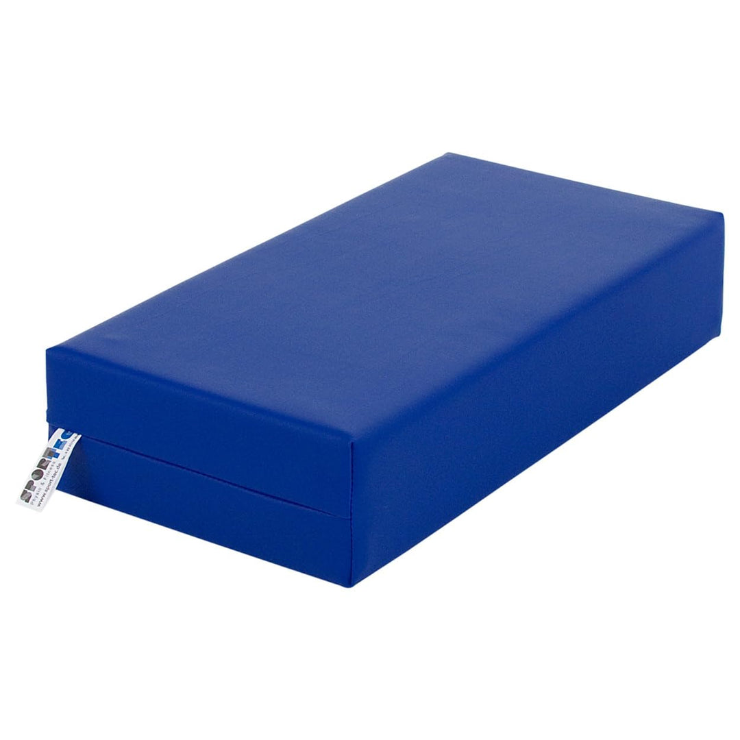 Sport-Tec Stufen-Lagerungskissen Stufenlagerungswürfel Lagerungswürfel 50x25x10 cm Blau, Blau