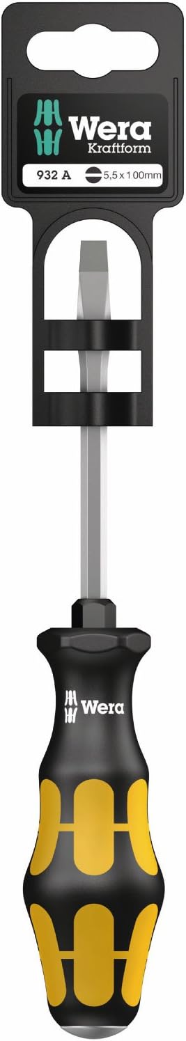 Wera 932 A SB Schlitzschraubendreher, 1,6 x 9,0 x 150 mm, 05100087001, 1,6 x 9