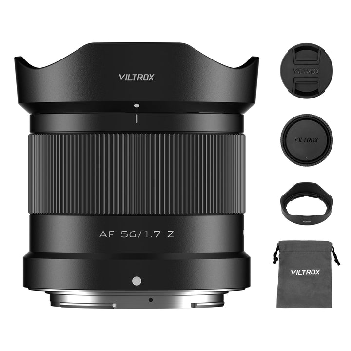 VILTROX 56mm F1.7 AF-Objektiv für Nikon Z-Mount, f/1.7 APS-C Autofokus-Festbrennweite mit grosser Bl