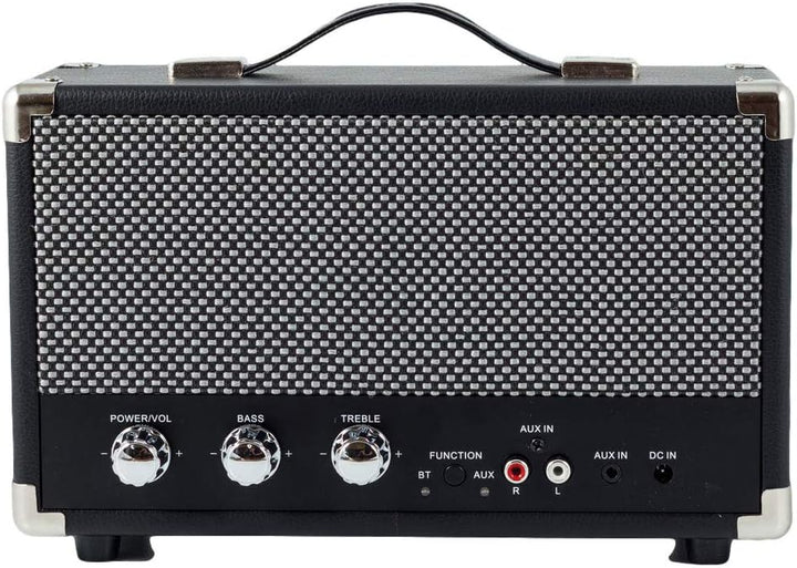 GPO Westwood Retro 25 Watt Lautsprecher mit Subwoofer, Cinch-Eingang, Bluetooth mit Retro-Gitter und