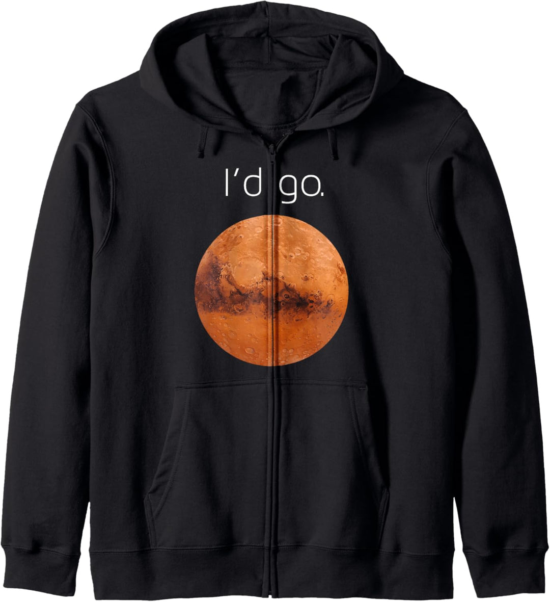 Occupy Mars t shirt- I'd go. Colonize Mars shirt gift. Kapuzenjacke