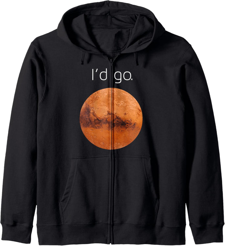Occupy Mars t shirt- I'd go. Colonize Mars shirt gift. Kapuzenjacke