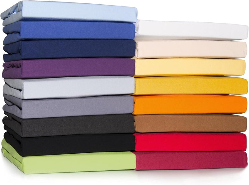 CelinaTex Casca Topper Spannbettlaken 180x200-200x220 cm dunkel grau Jersey Mako Baumwolle 210g/qm E