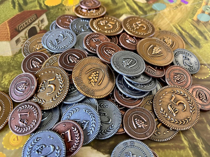 Stonemaier Games 304 - Viticulture Metal Lira Coins