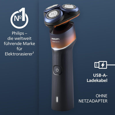 Philips Shaver Series 5000X, Elektrorasierer für Nass- und Trockenrasur, Skin Protect Technologie, f