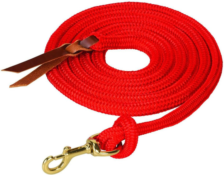 Weaver Leather Rough Out geöltes Brustkragen, Unisex-Erwachsene, Poly Cowboy Lead with Snap, 5/8" x