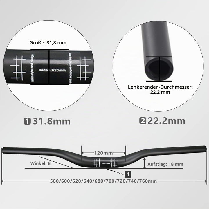RXL SL mtb lenkermtb flat bar carbon UD matt Fahrrad Riser Bars Lenker 740mm trekking lenker fahrrad