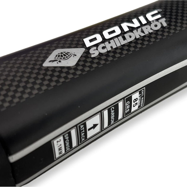 Donic-Schildkröt Carbon Tischtennisschläger CarboTec 3000, One-Piece Konstruktion, Schwarz