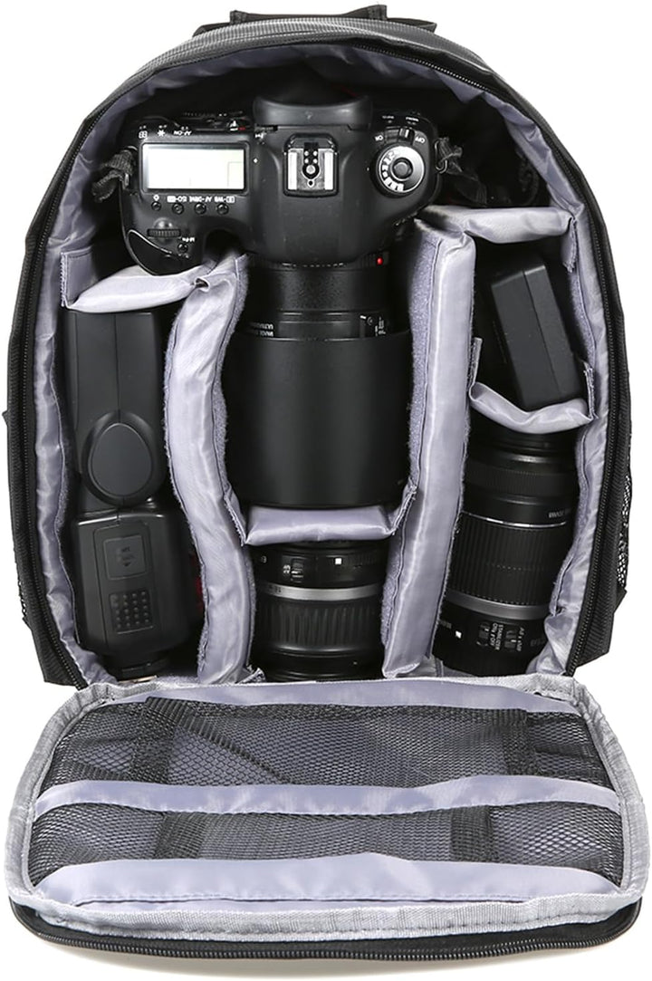 Wakects Kamera Rucksack, Fotorucksack Gross, Outdoor DSLR Digitalkamera Video Rucksack, Wasserabweis