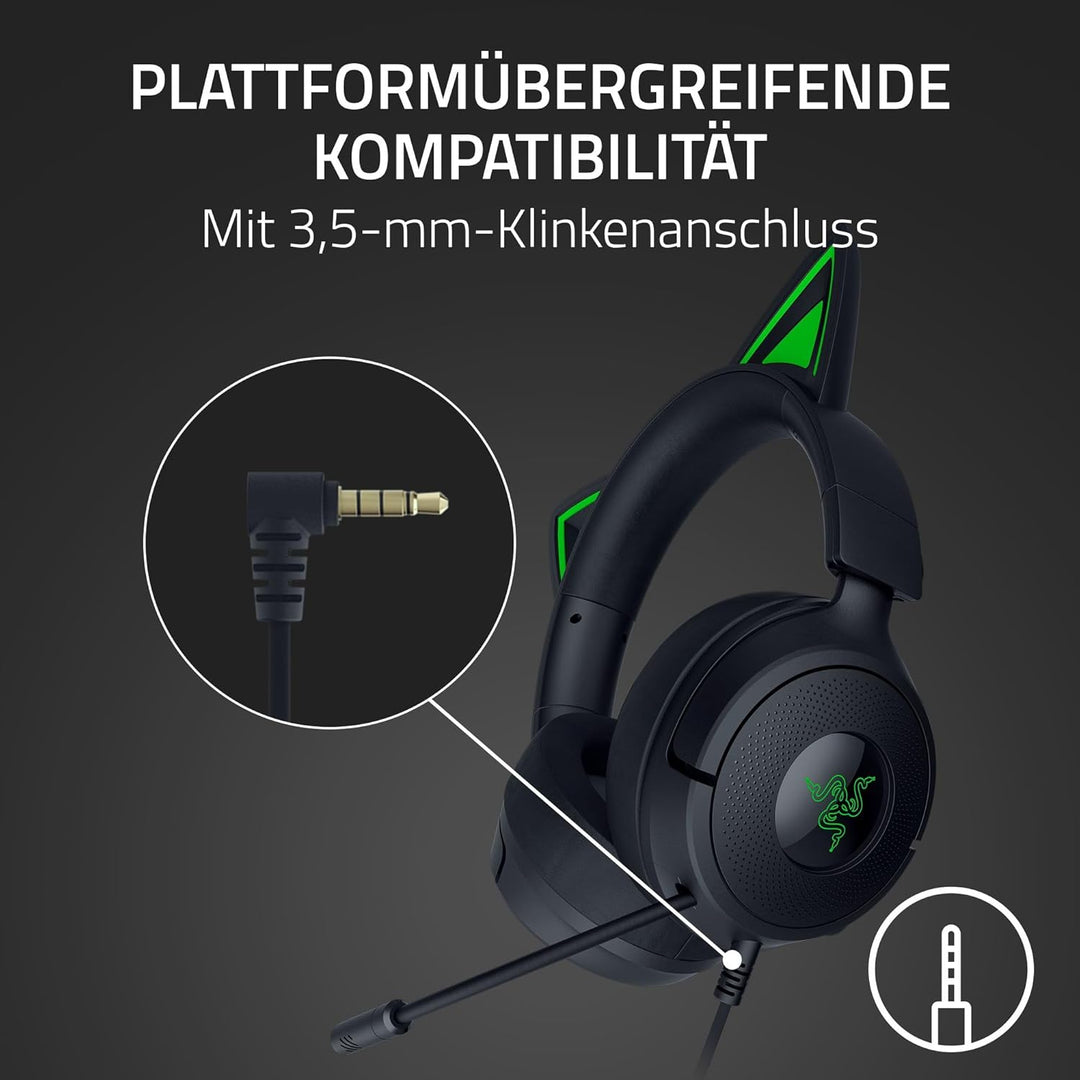 Razer Kraken Kitty V3 X - Kabelgebundenes Kitty-Headset für Gaming - Kultige Kitty-Ohren - 270g leic
