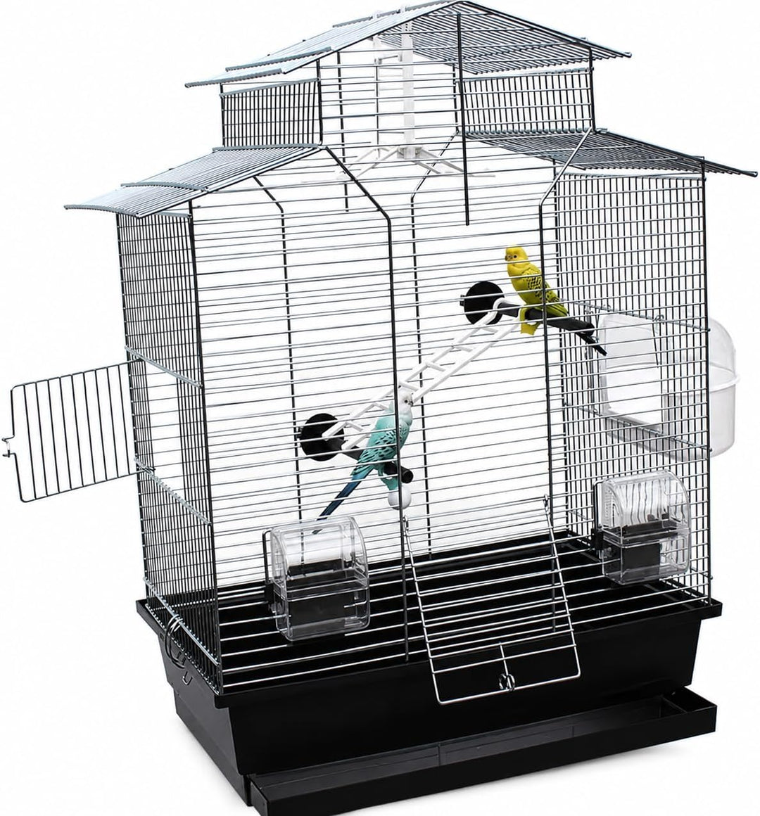 Vogelkäfig,Wellensittichkäfig,Exotenkäfig,60 cm Vogelkäfig Vogelbauer Wellensittich Kanarien Voliere