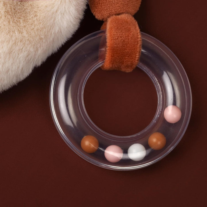 Doudou et Compagnie Kuscheltier Rassel Mina Fuchs – 18 cm – Plüschtier Baby mit integrierter Glöckch